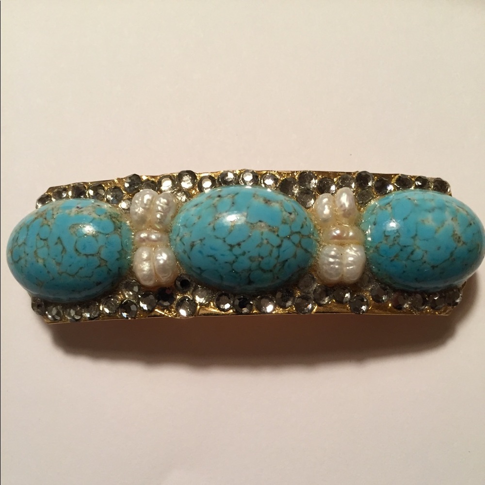 Beautiful Artisan Embellished Barrette